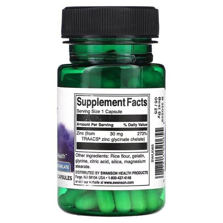 Albion Zinc 30 mg 90 Cápsulas
